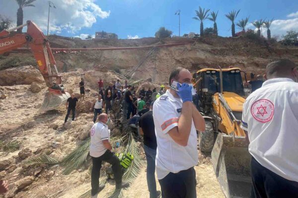 זירת האירוע בכפר כנא (צילום: עדן דווידוב תיעוד מבצעי מד"א)
