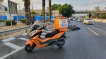זירת התאונה בבני ברק (צילום: דוברות איחוד והצלה)
