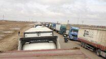 כוחות איראניים סמוך לגבול אזרבייג׳ן (צילום: AP Photo/Rahmat Gul)