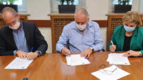 שרת הכלכלה אורנה ברביבאי, שר האוצר אביגדור ליברמן ושר החקלאות עודד פורר (צילום: תקשורת שר האוצר)