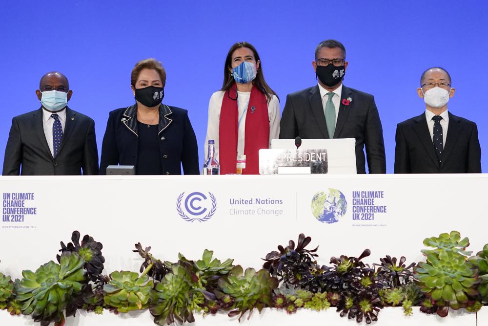 פתיחת ועידת האקלים של האו״ם בגלזגו, סקוטלנד (AP Photo/Alberto Pezzali)