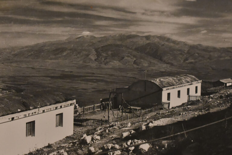 The first houses on Menara, 1948. &quot;Once a week, we would go shower at Kfar Giladi. Returning took two hours on foot, it was dusty and sweaty. We would return from showering dirtier than when we’d left.&quot; (Photo: Private album)