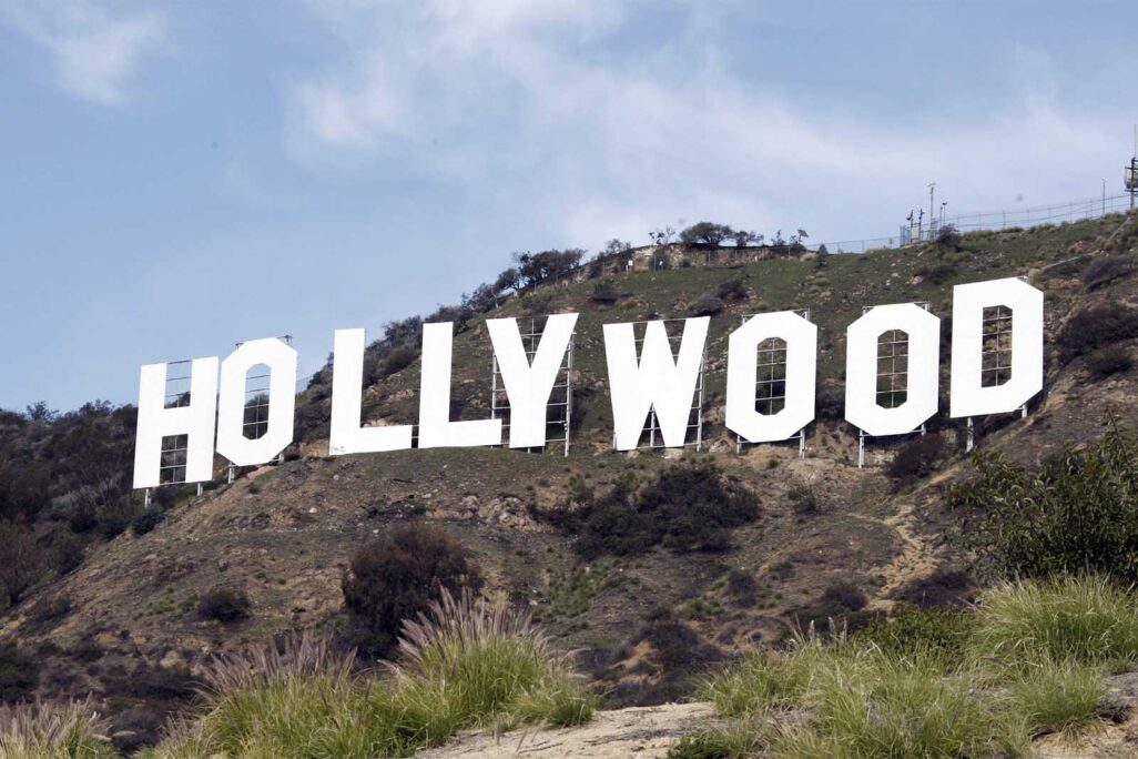 שלט הוליווד בלוס אנג'לס. (צילום: AP/Reed Saxon, File)