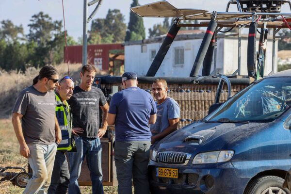 זירת התאונה בעמק יזרעאל בה יוגב כהן ז"ל נפל מכדור פורח (צילום: פלאש 90)