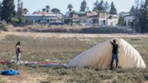 זירה התאונה בעמק יזרעאל בה יוגב כהן ז"ל נפל מכדור פורח, (צילום: פלאש 90)