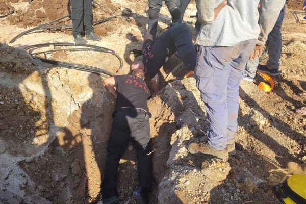 אתר התאונה סמוך למעיין ברוך (צילום: כב"א)