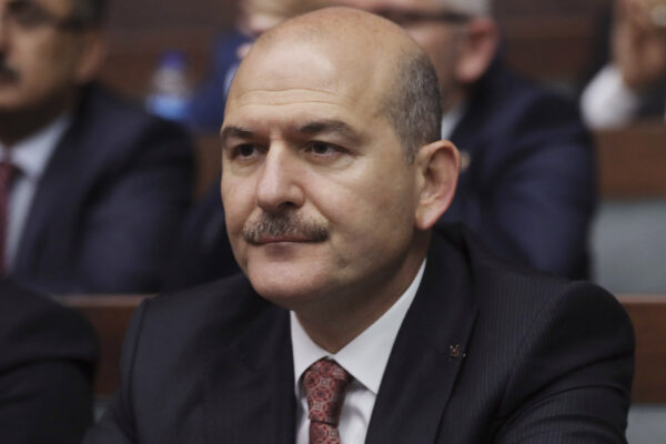 שר הפנים הטורקי סולימאן סוילו (צילום: AP Photo/Burhan Ozbilici, File)