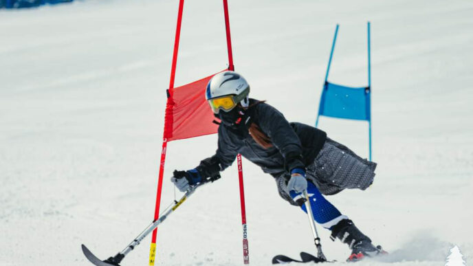 גולשת הסקי הפראלימפית שיינא וספי (צילום: באדיבות עמותת ארז)