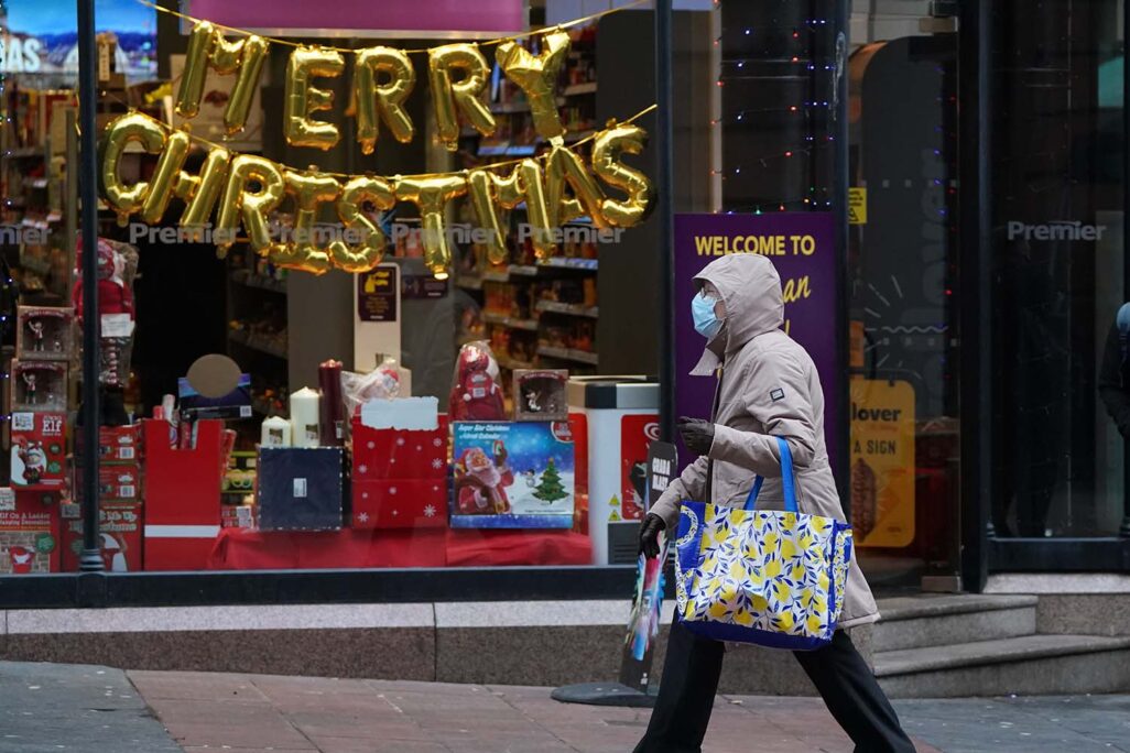 חגיגות חג המולד בלונדון, בצל גל הקורונה (צילום: Andrew Milligan/PA Images via Getty Images)