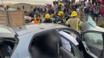 תאונה בצומת עופרים (קרדיט: תיעוד מבצעי מד"א)