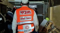 טכנאי מעליות כבן 40 נהרג בתאונת קריסת מעלית בשכונת בית חנינא בירושלים (קרדיט: דוברות איחוד הצלה)