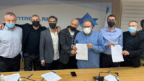 חתימה על הסכם קיבוצי לעובדי יחידת שע"מ ברשות המסים (צילום: דוברות ההסתדרות)