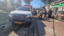 זירת התאונה בפתח תקווה (צילום: איחוד הצלה)