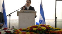 נשיאת בית המשפט העליון אסתר חיות בהלוויתה של נשיאת בית המשפט העליון בדימוס מרים נאור ז"ל (צילום מסך: לע"מ)