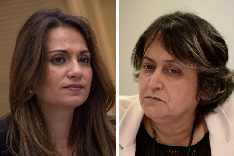 Education Minister Yifat Shasha-Biton (left) and Teachers' Union Chair Yaffa Ben-David (right). (Photos: Tomer Neuberg, Miriam Altser / Flash90)