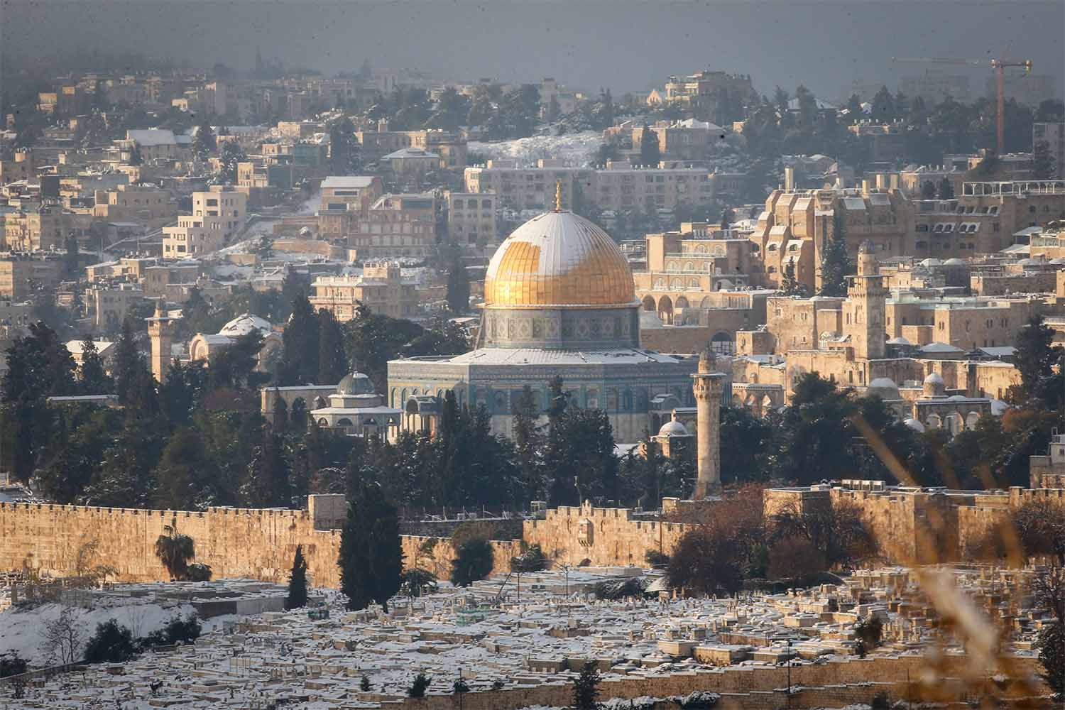 כיפת הסלע בעיר העתיקה בירושלים. (צילום: ג'אמל אווד / פלאש90)