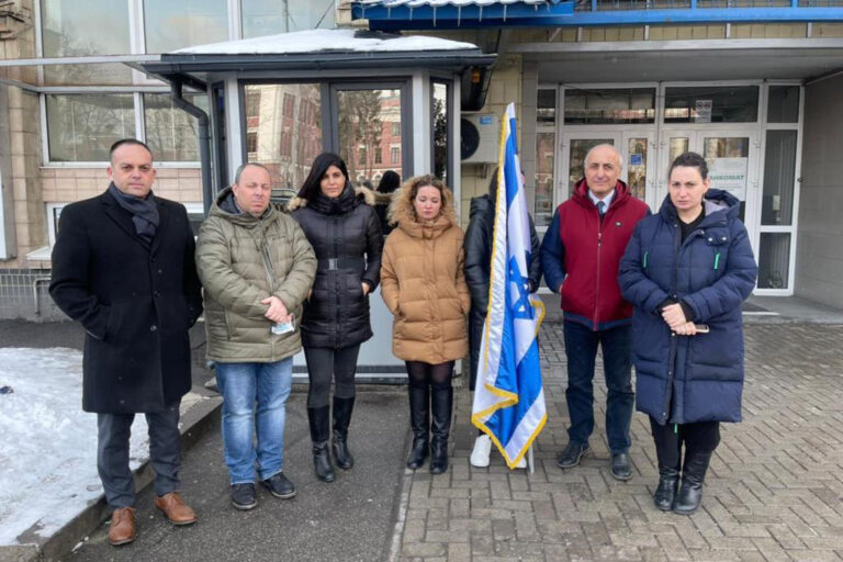 Staff at the Israeli Embassy in Kyiv. (Archive photo: Foreign Ministry)