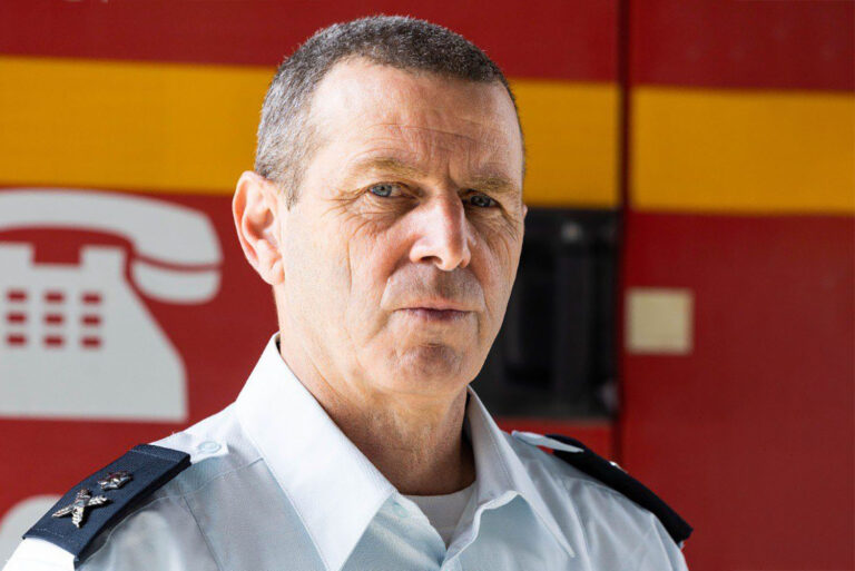 Fire Chief Eyal Caspi: “We are committed to the well-being of the workers.” (Photo: Fire Authority)