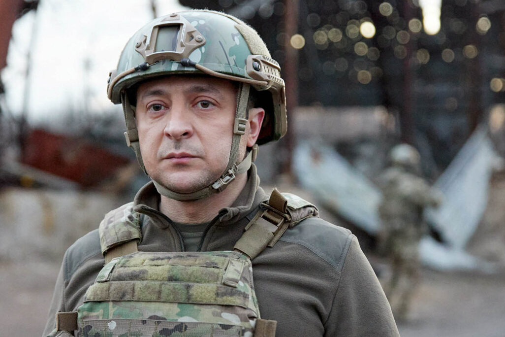 Ukrainian President Volodymyr Zelenskiy visits combat positions of the country's armed forces near the line of separation from Russian-backed rebels in the Donetsk region, Ukraine. (Photo: Ukrainian Presidential Press Service/Handout via REUTERS)