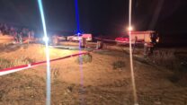 האזור בו נמצאה הגופה בפזורת ערערה בנגב (צילום: דוברות המשטרה)