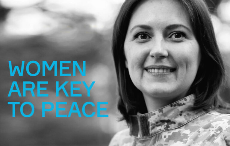 “Women are Key to Peace.” Women’s involvement in the process increases the chance for the agreements to continue. (Screenshot from the campaign’s website)