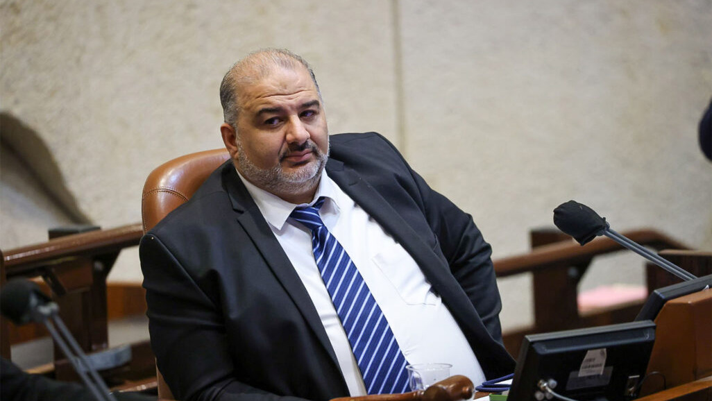 Mansour Abbas in a Knesset Plenum (Photo archive: Noam Moskowitz, Knesset Spokesperson)