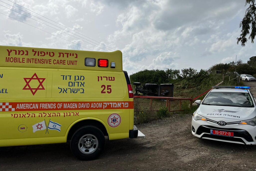 תאונת עבודה בשטח חקלאי (צילום אילוסטרציה: תיעוד מבצעי מד"א)