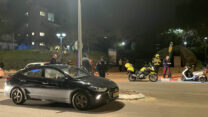 זירת הירי ברעננה (צילום: מד"א)