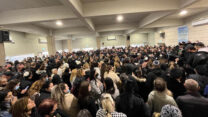 הלוויתה של לורה יצחק ז"ל שנרצח בפיגוע בבאר שבע (צילום: אורן דגן)