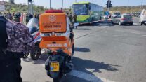 הזירה בצומת נווה דניאל (צילום: דוברות איחוד הצלה)