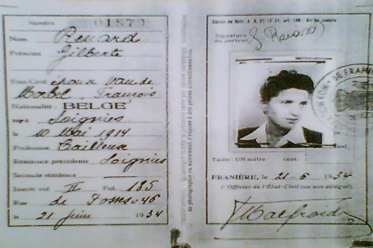 תעודת הזהות המזויפת על שם ג'ילברט רנאר (צילום: אלבום פרטי)