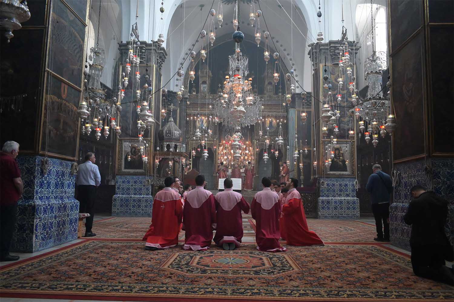 טקס זיכרון לרצח העם הארמני בכנסייה הארמנית בירושלים (אוריאל לוי)