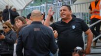 קריאות לעבר בנט בזמן נאומו בטקס הזיכרון לנפגעי פעולות האיבה (צילום: אוליביה פיטוסי, פלאש 90)