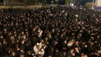 הילולת הרשב״י בהר מירון, ל״ג בעומר תשפ״ב (צילום מסך: שידור חי, המשרד לשירותי דת)
