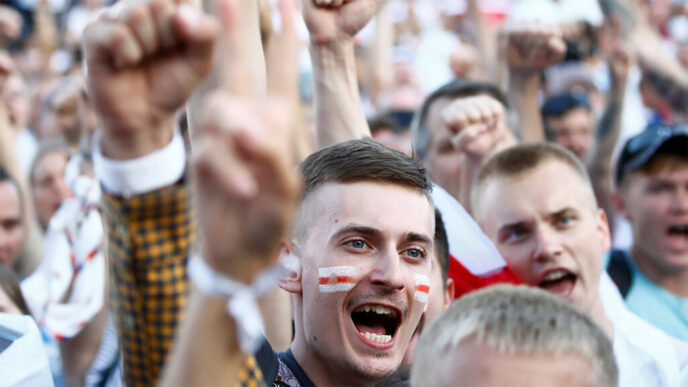 A protest in Belarus against President Alexander Lukashenko. (Archive photo: Reuters / Vasily Fedosenko)