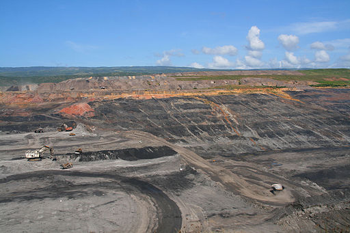 מכרה הפחם סרחון, קולומביה, 2008. מכרה הפחם הפתוח הגדול ביותר בעולם. קרדיט: ויקימדיה