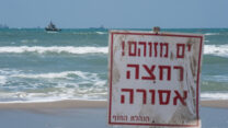 חוף מזוהם בחיפה (צילום ארכיון: דורון גולן/פלאש90)