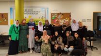 צוות מרכז היום שהוקם בכפר קאסם (צילום: יניב שרון)