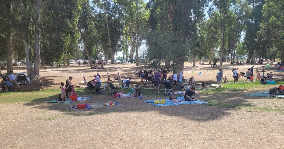 מטיילים בגן הלאומי ירקון תל אפק (צילום: אביתר בן אבי, רשות הטבע והגנים) מטיילים בגן הלאומי ירקון תל אפק (צילום: אביתר בן אבי, רשות הטבע והגנים)