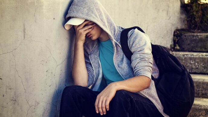 فتى يبكي: "لم أشعر بأمان أكبر. لم أعتمد على أي شخص" (صورة للتوضيح: shutterstock)