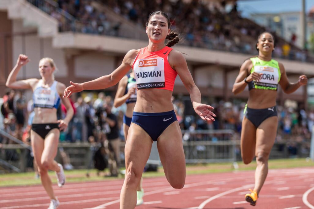 דיאנה ויסמן, שיאנית ישראל בריצת 100 מטר לנשים. &quot;כשאני עומדת בבמות הגדולות בעולם אני לא מסתכלת עם מי אני רצה&quot; (צילום: reuters)