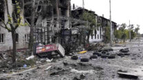 הרס במחוז לוהנסק (צילום: Luhansk region military administration via AP)