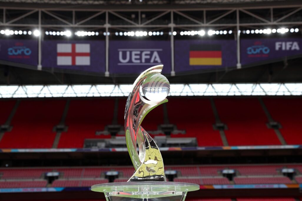 גביע יורו הנשים באצטדיון וומבלי לקראת הגמר בין אנגליה לגרמניה (צילום: Alex Livesey - UEFA/UEFA via Getty Images)
