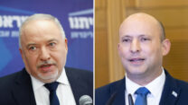 ראש הממשלה החליפי נפתלי בנט (מימין) ושר האוצר אביגדור ליברמן (צילומים: אוליבייה פיטוסי/פלאש 90)