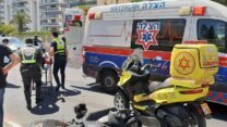 תאונה ברמת גן (צילום: דוברות ארגון הצלה)