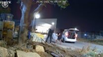 גניבת שקי הדשן מקיבוץ אפיקים במצלמת האבטחה (צילום: דוברות משטרת ישראל)