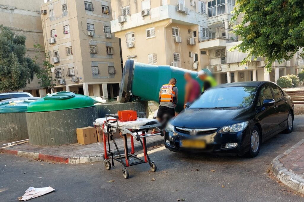 זירת תאונה באשדוד (צילום: איחוד הצלה)