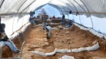 אתר החפירה במגרש הרוסים בירושלים (צילום: צילום: יולי שוורץ, רשות העתיקות)