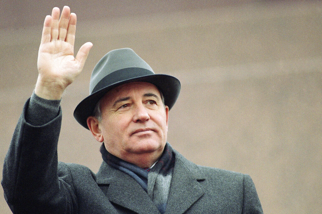 נשיא ברית המועצות לשעבר ויו״ר המפלגה הקומוניסטית, מיכאל גורבצ׳וב (צילום: AP Photo/Boris Yurchenko, File)