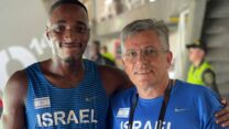 בלסינג אפריפה, שיאן ישראל בריצת 200 מטר (צילום: איגוד האתלטיקה בישראל)